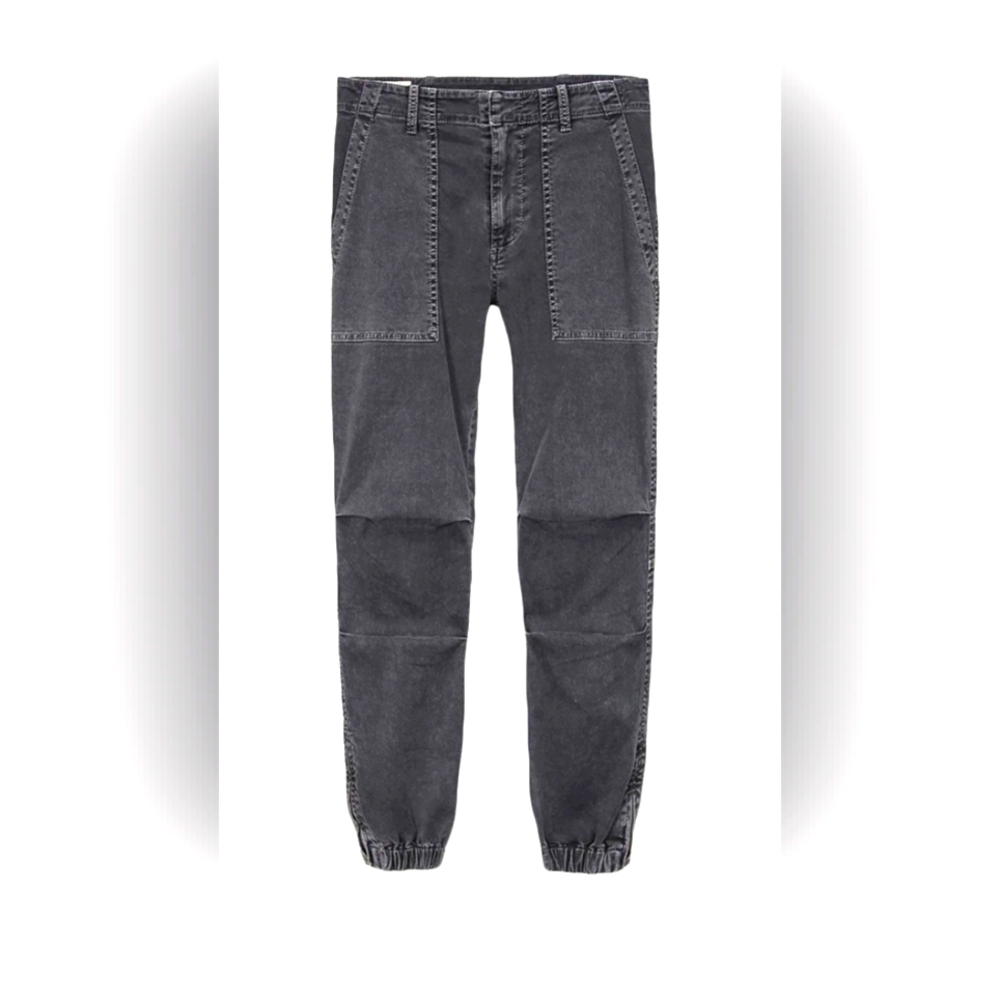 EUC Women's Nili Lotan Cropped Military Pant carbon black sz 12 retail $345